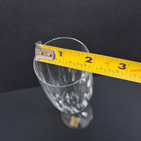 Mikasa Tiffany T7201 Champagne Flute 8.5" Austria Crystal Fluted Glass Elegant - Picture 8 of 9